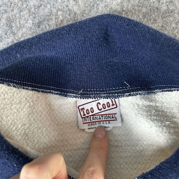Vintage Too Cool International Sweatshirt L Clearwater Beach Florida Made In USA - Picture 8 of 8